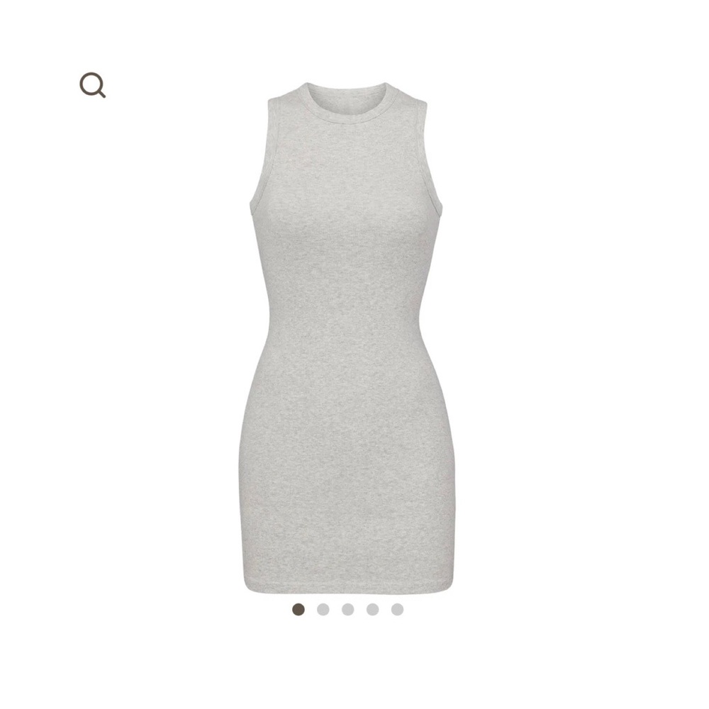 Cotton rib tank dress